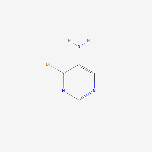 5-AMINO-4-BROMOPYRIMIDINE (CAS: 849353-34-0) - Chemical Structure and Molecular Formula 