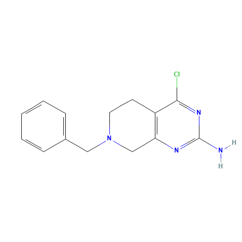 7-benzyl-4-chloro-5,6,7,8-tetrahydropyrido[3,4-d]pyrimidin-2-amine (CAS: 859825-79-9) - Related Chemical Product