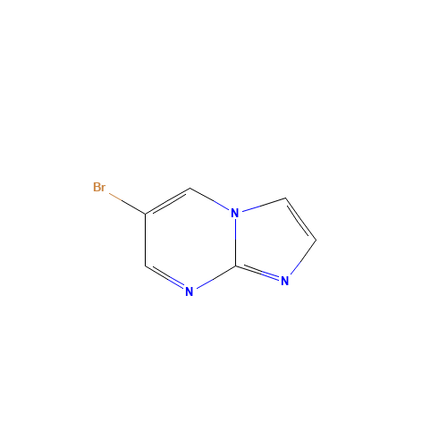 6-Bromo-imidazo[1,2-a]pyrimidine (CAS: 865156-68-9) - Chemical Structure and Molecular Formula 