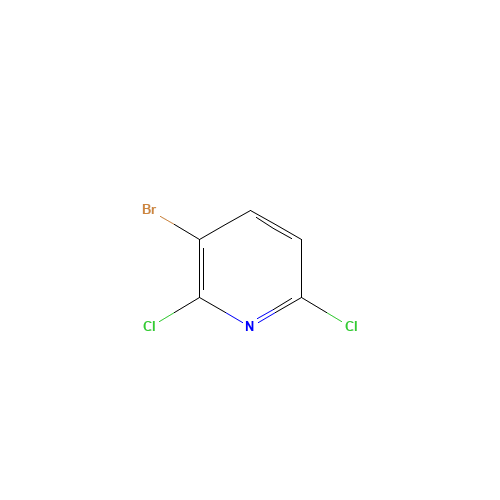 3-Bromo-2,6-dichloropyridine (CAS: 866755-20-6) - Chemical Structure and Molecular Formula 
