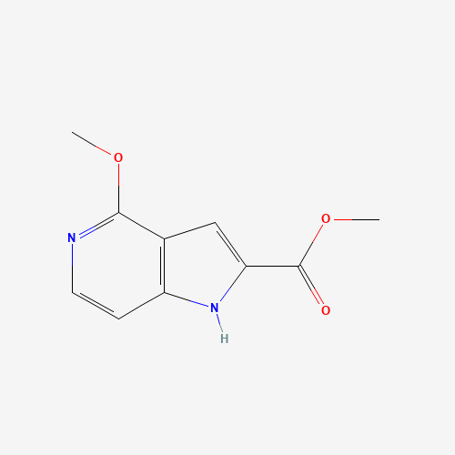 METHYL 4-METHOXY-5-AZAINDOLE-2-CARBOXYLATE (CAS: 871583-16-3) - Chemical Structure and Molecular Formula 