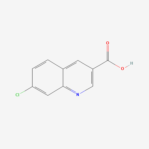 7-CHLOROQUINOLINE-3-CARBOXYLIC ACID (CAS: 892874-49-6) - Chemical Structure and Molecular Formula 