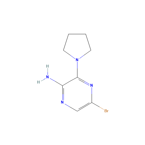 2-AMINO-5-BROMO-3-PYRROLIDIN-1-YLPYRAZINE (CAS: 893611-72-8) - Related Chemical Product