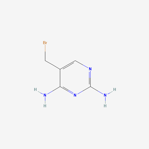2,4-Diamino-5-(bromomethyl)pyrimidine (CAS: 89446-58-2) - Chemical Structure and Molecular Formula 
