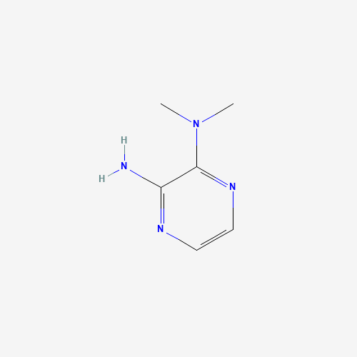 2-AMINO-3-(DIMETHYLAMINO)PYRAZINE (CAS: 89488-74-4) - Chemical Structure and Molecular Formula 