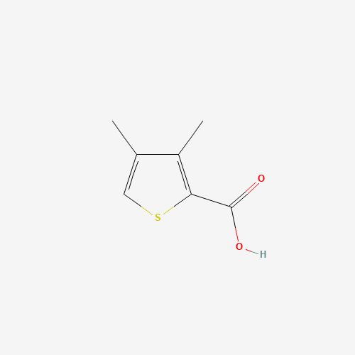 3,4-Dimethylthiophene-2-carboxylic acid (CAS: 89639-74-7) - Chemical Structure and Molecular Formula 