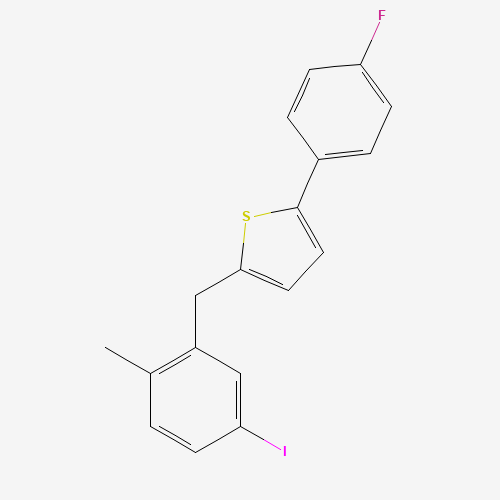 2-(4-Fluorophenyl)-5-[(5-iodo-2-methylphenyl)methyl]thiophene (CAS: 898566-17-1) - Related Chemical Product