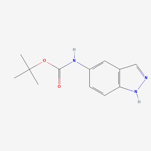 5-BOC-AMINOINDAZOLE (CAS: 917474-59-0) - Chemical Structure and Molecular Formula 