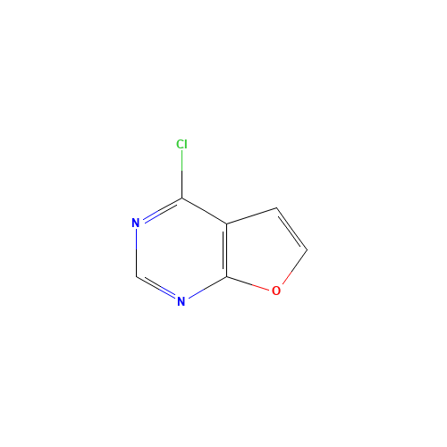 4-chlorofuro[2,3-d]pyrimidine (CAS: 918340-51-9) - Chemical Structure and Molecular Formula 