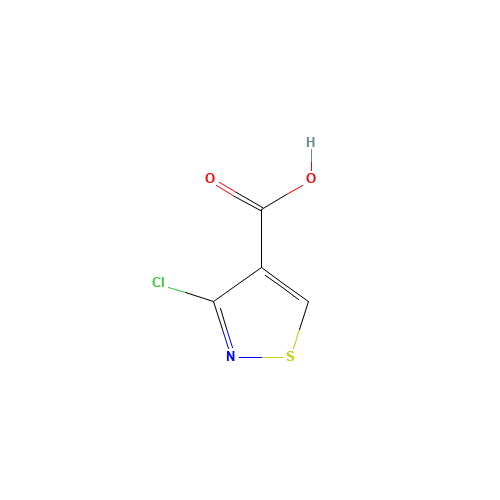 4-Isothiazolecarboxylic acid,3-chloro (CAS: 933690-30-3) - Chemical Structure and Molecular Formula 