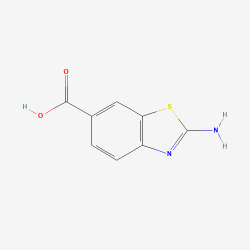 2-Aminobenzothiazole-6-carboxylic acid (CAS: 93-85-6) - Chemical Structure and Molecular Formula 
