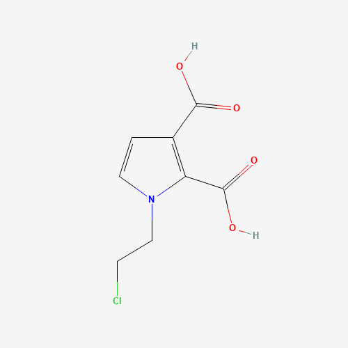 1-(2-chloroethyl)-1Hpyrrole-2,3-dicarboxylic acid (CAS: 944709-39-1) - Chemical Structure and Molecular Formula 