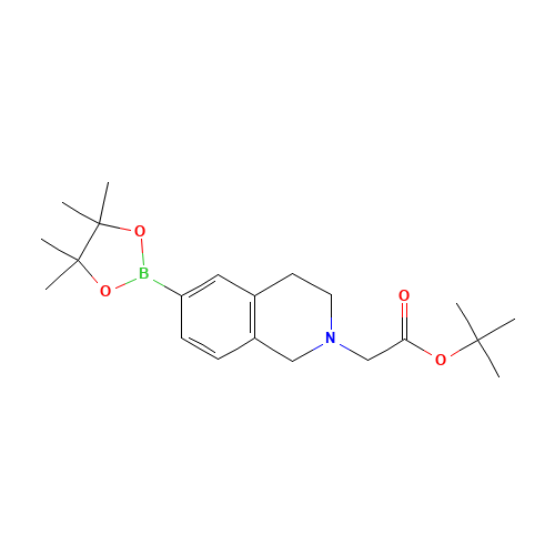 tert-butyl 2-(6-(4,4,5,5-tetramethyl-1,3,2-dioxaborolan-2-yl)-3,4-dihydroisoquinolin-2(1H)-yl)acetate (CAS: 949922-33-2) - Related Chemical Product