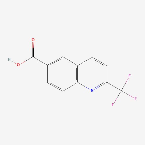 2-(trifluoromethyl)quinoline-6-carboxylic acid (CAS: 952182-51-3) - Chemical Structure and Molecular Formula 
