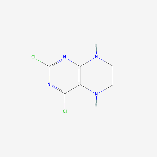 2,4-Dichloro-5,6,7,8-tetrahydropteridine (CAS: 98142-36-0) - Chemical Structure and Molecular Formula 