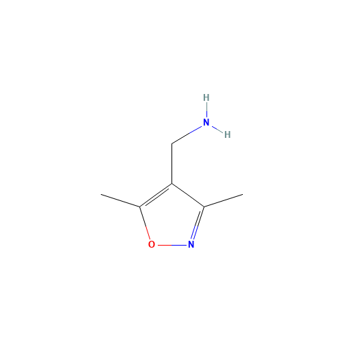 3,5-DIMETHYL-4-ISOXAZOLEMETHANAMINE (CAS: 131052-47-6) - Chemical Structure and Molecular Formula 