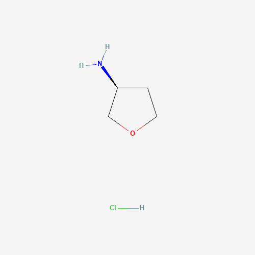 (S)-TETRAHYDROFURAN-3-AMINE HYDROCHLORIDE (CAS: 204512-95-8) - Chemical Structure and Molecular Formula 