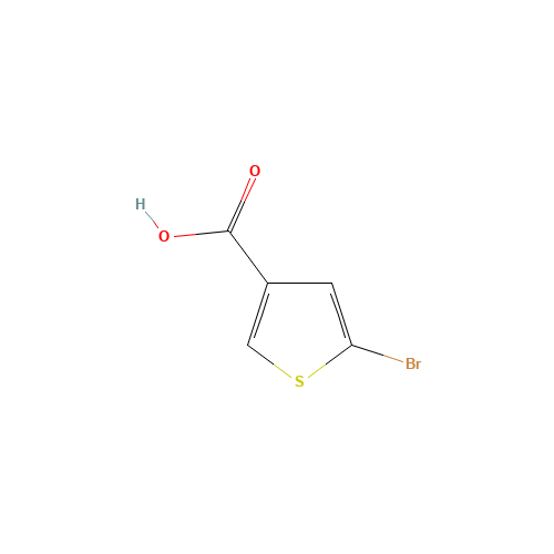 5-bromothiophene-3-carboxylic acid (CAS: 100523-84-0) - Chemical Structure and Molecular Formula 