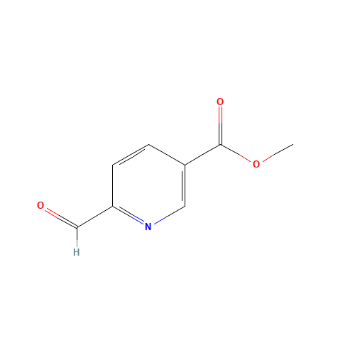 METHYL 6-FORMYLNICOTINATE (CAS: 10165-86-3) - Chemical Structure and Molecular Formula 