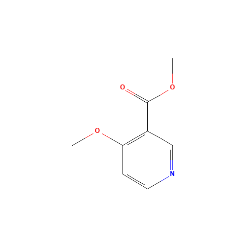 METHYL4-METHOXYNICOTINATE (CAS: 10177-32-9) - Chemical Structure and Molecular Formula 