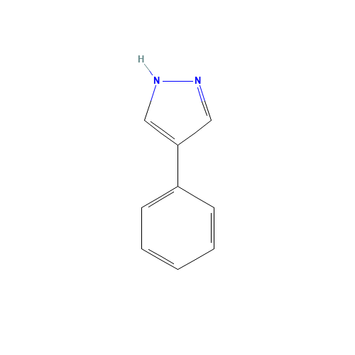4-PHENYLPYRAZOLE (CAS: 10199-68-5) - Chemical Structure and Molecular Formula 