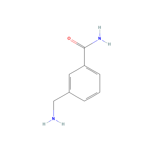 3-AMINOMETHYL-BENZAMIDE (CAS: 102562-86-7) - Chemical Structure and Molecular Formula 
