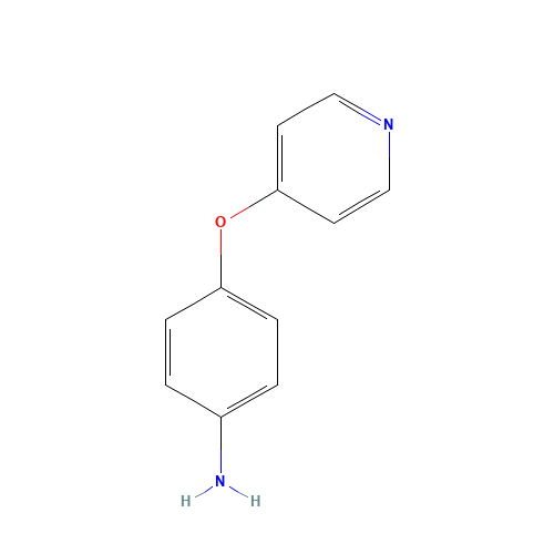 4-(4-AMINOPHENOXY)PYRIDINE (CAS: 102877-78-1) - Chemical Structure and Molecular Formula 