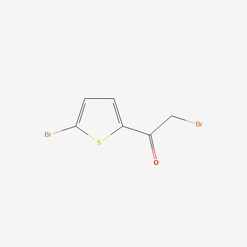 2-BROMO-1-(5-BROMOTHIOPHEN-2-YL)ETHANONE (CAS: 10531-44-9) - Chemical Structure and Molecular Formula 