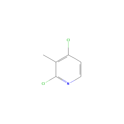 2,4-Dichloro-3-methylpyridine (CAS: 132097-09-7) - Chemical Structure and Molecular Formula 