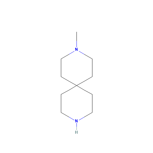 3-METHYL-3,9-DIAZASPIRO[5.5]UNDECANE (CAS: 13323-45-0) - Chemical Structure and Molecular Formula 
