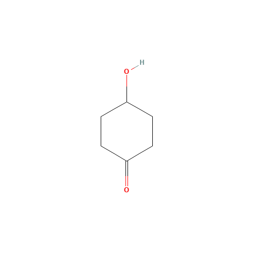 4-HYDROXYCYCLOHEXANONE (CAS: 13482-22-9) - Chemical Structure and Molecular Formula 