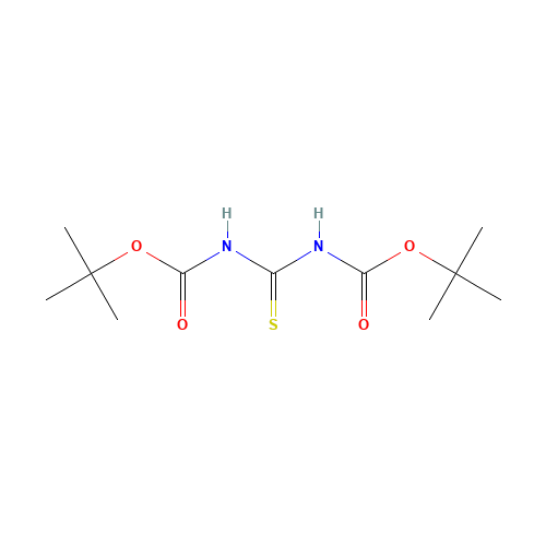 N,N'-BIS-TERT-BUTOXYCARBONYLTHIOUREA (CAS: 145013-05-4) - Chemical Structure and Molecular Formula 