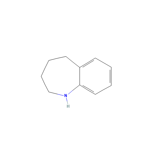 2,3,4,5-Tetrahydro-1H-benzo[b]azepine (CAS: 1701-57-1) - Chemical Structure and Molecular Formula 
