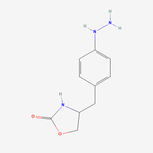 4-(4-Hydrazinobenzyl)-2-oxazolidinone (CAS: 171550-12-2) - Chemical Structure and Molecular Formula 