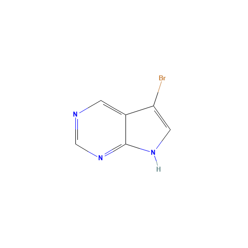 5-bromo-7H-pyrrolo[2,3-d]pyrimidine (CAS: 175791-49-8) - Chemical Structure and Molecular Formula 