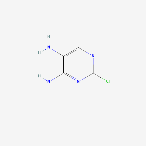 2-chloro-N4-methylpyrimidine-4,5-diamine chemical structure 2-chloro-N4-methylpyrimidine-4,5-diamine (CAS: 17587-95-0) - Chemical Structure and Molecular Formula