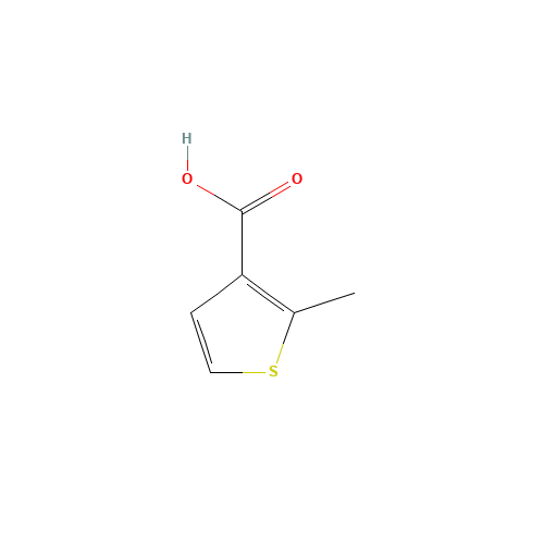 2-METHYL-THIOPHENE-3-CARBOXYLIC ACID (CAS: 1918-78-1) - Chemical Structure and Molecular Formula 