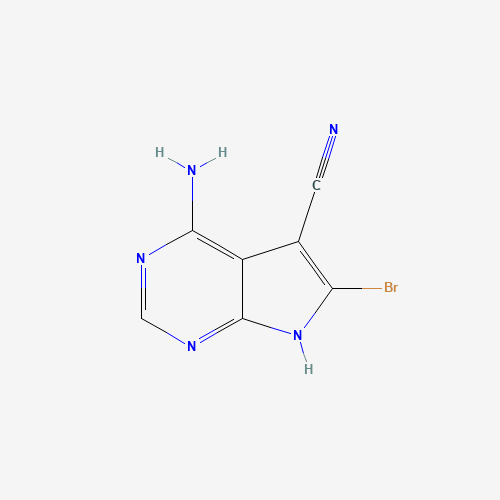 4-AMINO-6-BROMO-7H-PYRROLO[2,3-D]PYRIMIDINE-5-CARBONITRILE (CAS: 19393-83-0) - Related Chemical Product