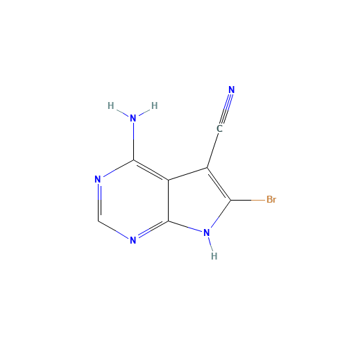 4-AMINO-6-BROMO-7H-PYRROLO[2,3-D]PYRIMIDINE-5-CARBONITRILE (CAS: 19393-83-0) - Related Chemical Product