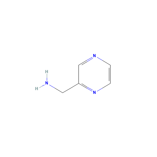(PYRAZIN-2-YLMETHYL)AMINE (CAS: 20010-99-5) - Chemical Structure and Molecular Formula 