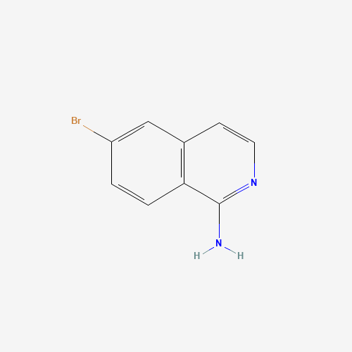 6-BROMOISOQUINOLIN-1-YLAMINE (CAS: 215453-26-2) - Chemical Structure and Molecular Formula 