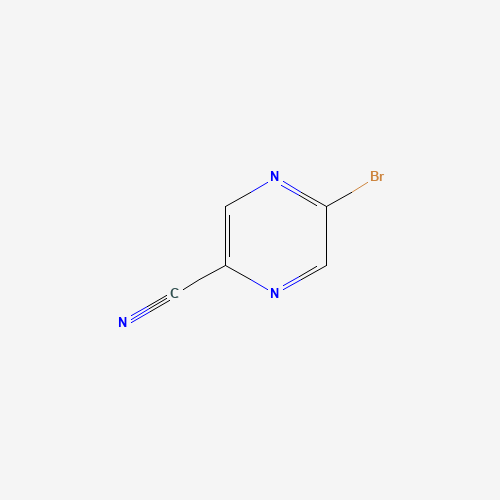 5-BROMOPYRAZINE-2-CARBONITRILE (CAS: 221295-04-1) - Chemical Structure and Molecular Formula 