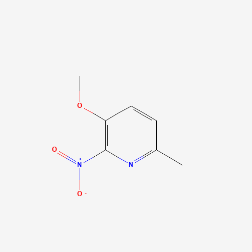 3-Methoxy-2-Nitro-6-Picoline (CAS: 24015-98-3) - Chemical Structure and Molecular Formula 
