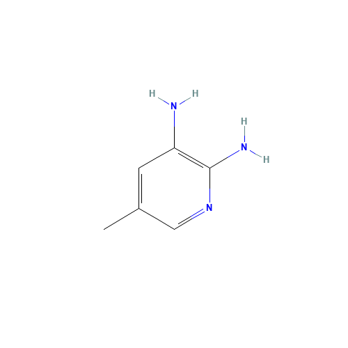 2,3-Diamino-5-methylpyridine (CAS: 24638-29-7) - Chemical Structure and Molecular Formula 