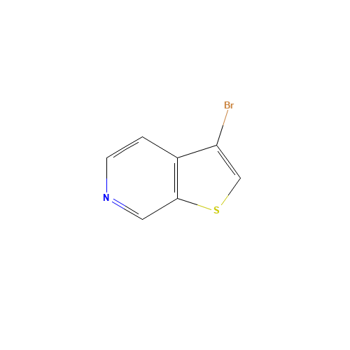Thieno[2,3-c]pyridine,3-bromo-(8CI,9CI) (CAS: 28783-17-7) - Chemical Structure and Molecular Formula 