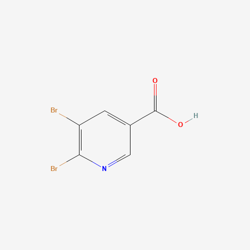 5,6-DIBROMOPYRIDINE-3-CARBOXYLIC ACID (CAS: 29241-64-3) - Chemical Structure and Molecular Formula 