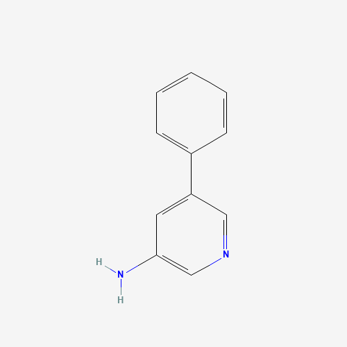 5-PHENYL-PYRIDIN-3-YLAMINE (CAS: 31676-54-7) - Chemical Structure and Molecular Formula 
