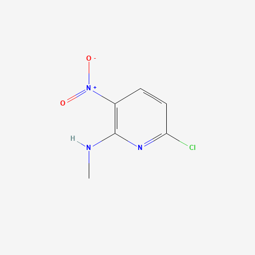 2-Methylamino-3-nitro-6-chloropyridine (CAS: 33742-70-0) - Chemical Structure and Molecular Formula 
