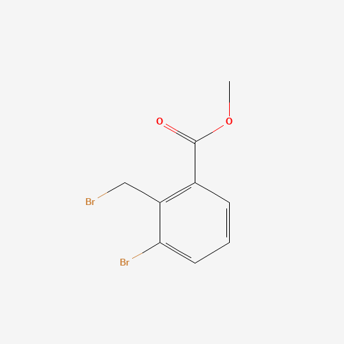 Methyl 3-bromo-2-bromomethylbenzoate (CAS: 337536-14-8) - Chemical Structure and Molecular Formula 