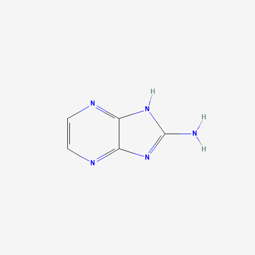 1H-IMIDAZO[4,5-B]PYRAZIN-2-AMINE (CAS: 361382-81-2) - Chemical Structure and Molecular Formula 